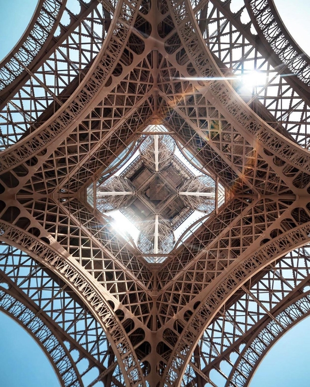 Eiffel Tower from beneath by uDrFetusRN 