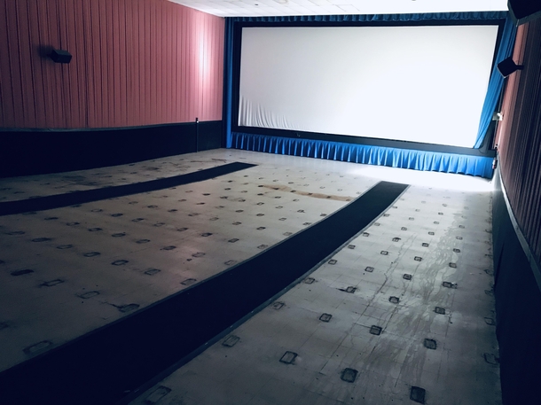 Empty Abandoned Movie theater