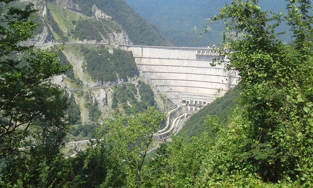 Enguri Dam Georgia summer 