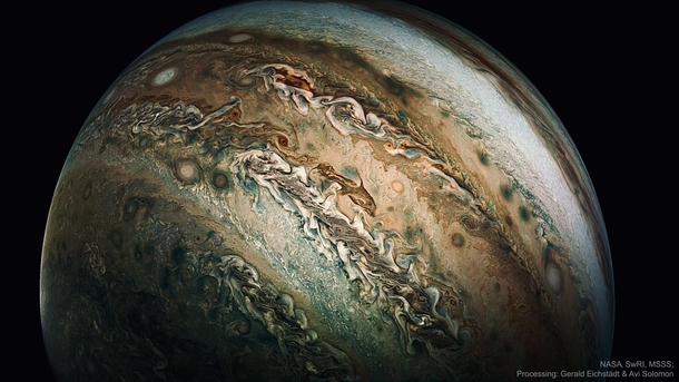 Enhanced The Dolphin Cloud on Jupiter