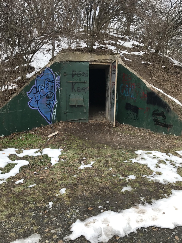 Entrance to one of the Alvira Bunkers in upstate Pennsylvania