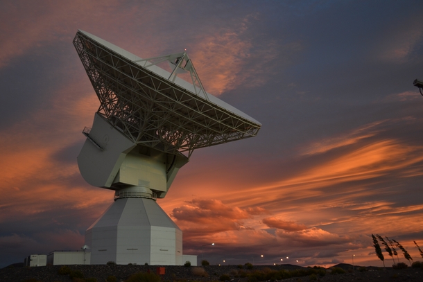 ESAs  m-diameter deep-space tracking station at New Norcia Australia 