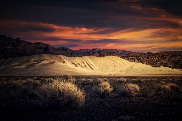 Eureka Dunes in Death Valley CA Tallest dunes in North America m  ft OC arnog IG