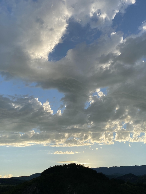 Evening clouds in Sareki Georgia