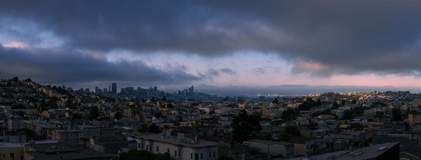 Evening Fog amp Light in San Francisco 