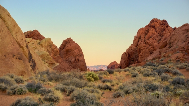 Evening hour Valley of Fire State Park Nevada 