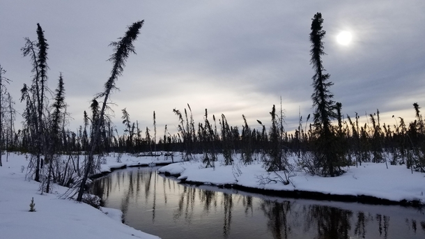 Evening Patterson Lake area North Saskatchewan 