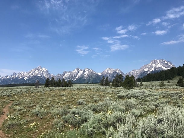 Every mountain top is within reach if you just keep climbing Grand Teton USA 