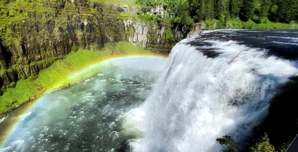Everyday a Rainbow at Upper Mesa Falls Idaho 
