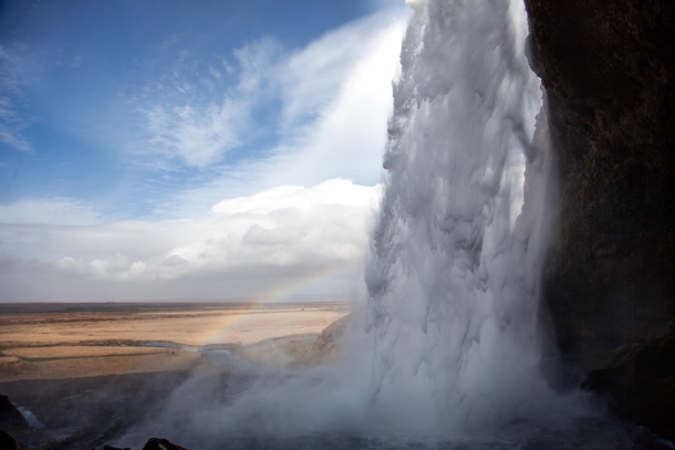 Everything about this place is amazing cannot wait to go back with a decent camera Seljalandsfoss Iceland 