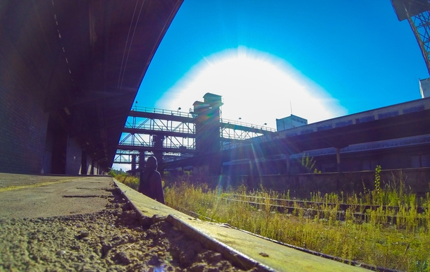 Exploration of an abandoned freight train station
