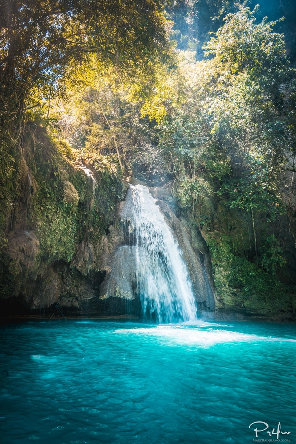 Exploring the Kawasan Falls located on Cebu Island in the Philippines right before the tourists got there 
