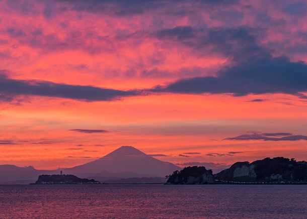 Explosion of Colour over Shonan during Sunset