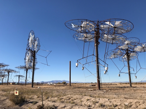 Failed solar collectors outside of Delta Utah