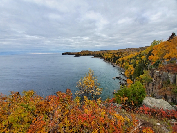 Fall views from Split Rock Lighthouse Minnesota 