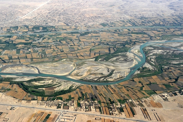 Farmlands of Kandahar Afghanistans second largest city 