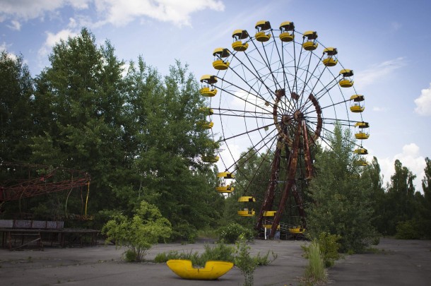 Ferris wheel in the Chernobyl Exclusion Zone 