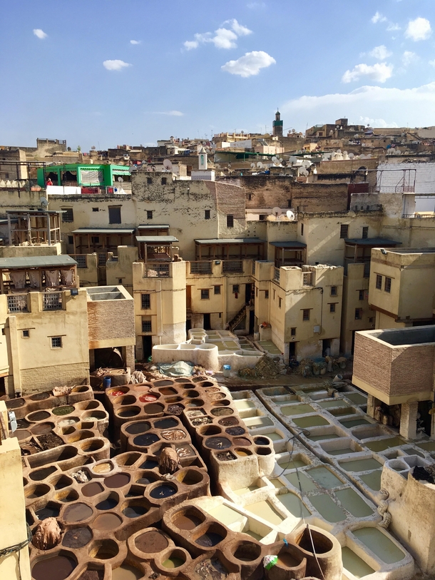 Fez and its tanneries Morocco 