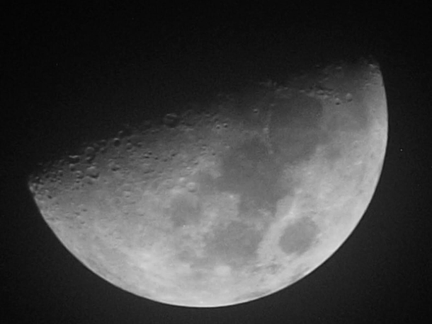 finally managed to get one picture of moon from an old camera
