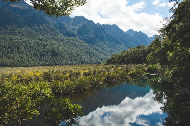 Fiordland National Park  Mirror Lakes - New Zealand 