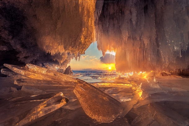 Fire Cave    Lake Baikal Russia    Photographed by CoolBieRe 