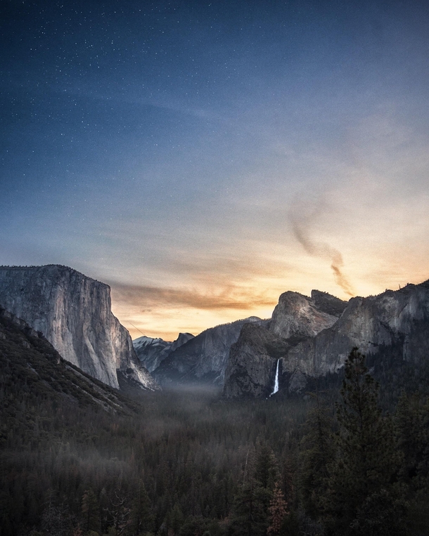 First light in Yosemite 