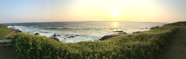 First time post Best picture Ive ever taken Sunset at Beavertail State Park in Jamestown RI 