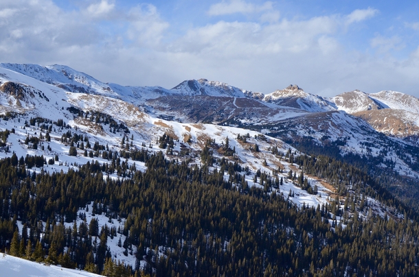 First time posting Check out the breathtaking blues of the winter at Loveland Pass CO 