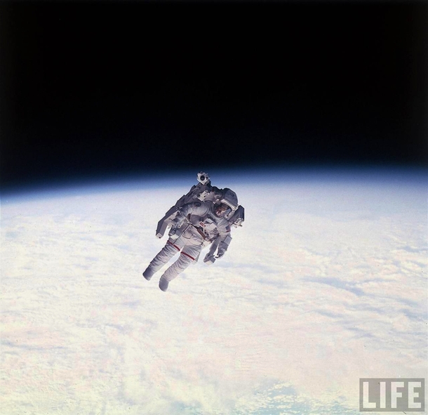 First Unteathered Spacewalk Bruce McCandless II  