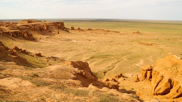 Flaming cliffs in Southern Mongolia 