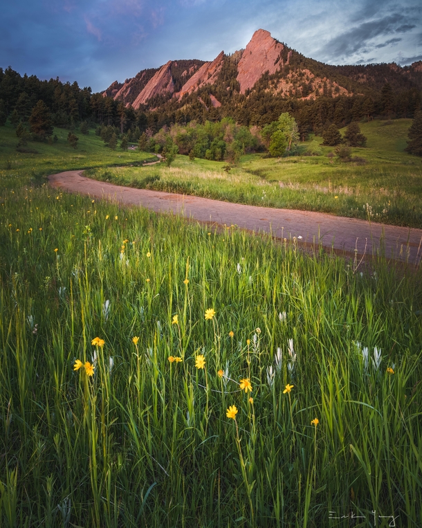 Flatirons Sunrise - Boulder Colorado 