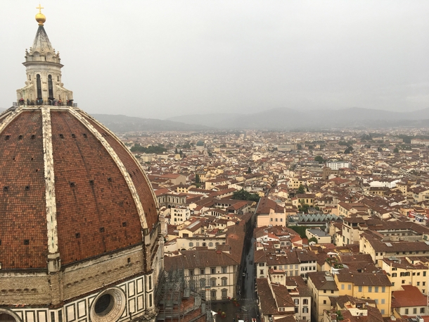 Florence Italy on a rainy day  x
