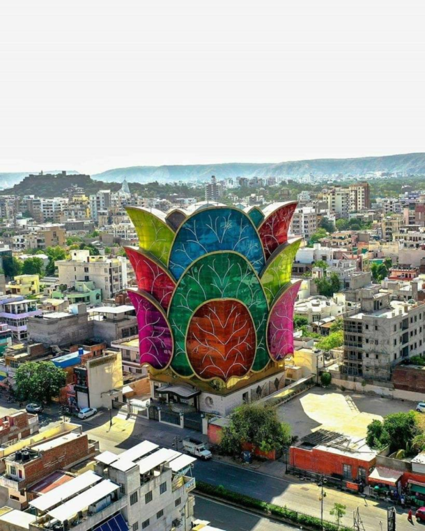 Flower-shaped building in Jaipur India