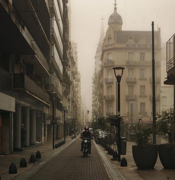 Foggy day in Buenos Aires