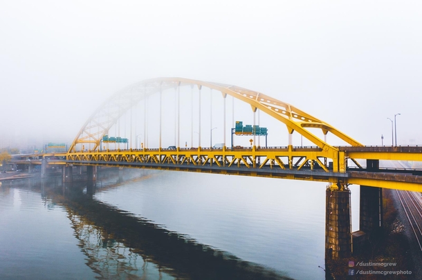 Foggy Fort Pitt Bridge 