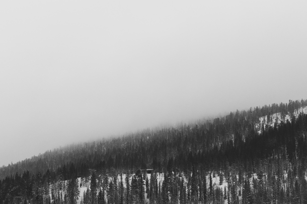 Foggy hills Levi Finland 