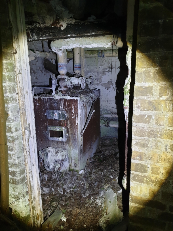 Forgotten boiler room in Kent UK 