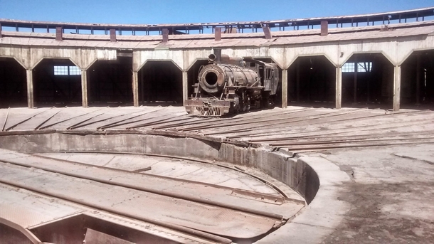 Forgotten trainyard Baquedano Chile