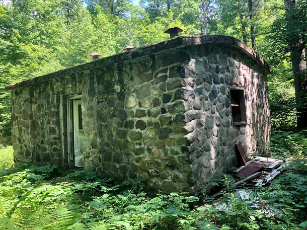 Former Civilian Conservation Corps Dynamite house- now an abandoned hunting cabin and geocache location  Cable WI