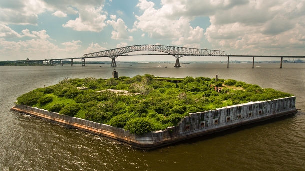 Fort Carroll in the Patapsco River near Baltimore MD