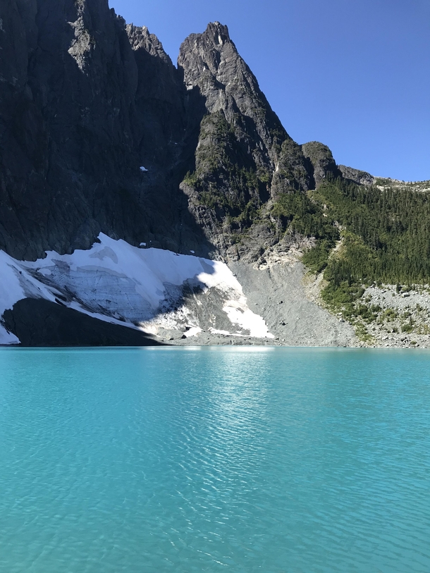 Foster Lake in Strathcona Provincial Park BC 