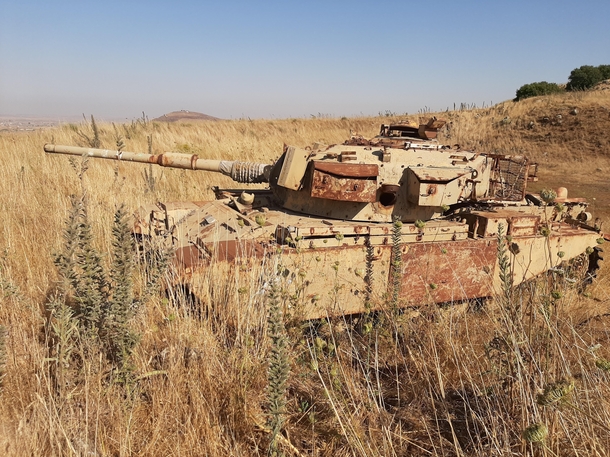 Found an abandoned tank in northern Israel