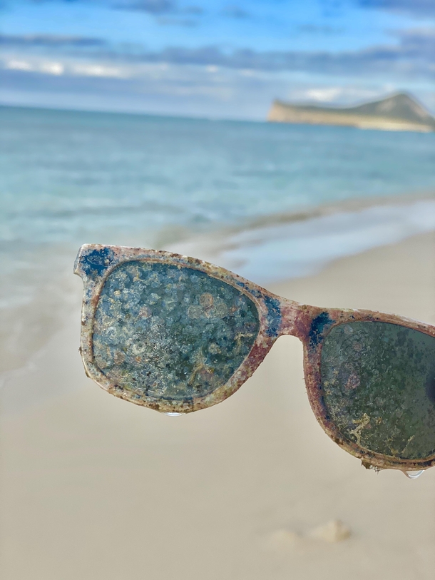 Found these shades on a beach in Hawaii