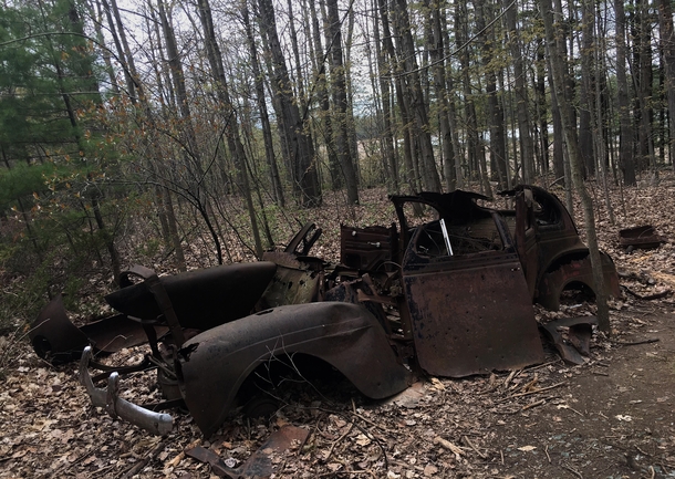 Found this abandoned car on a hike Ontario
