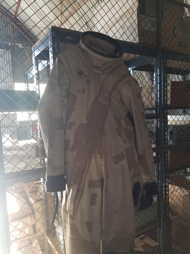 Found this suit at work today Its for hazmat incidents but you can see that it is similar to space suits used in the apollo program