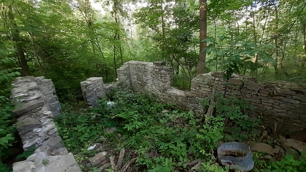 Foundations of an old building found in Ohio