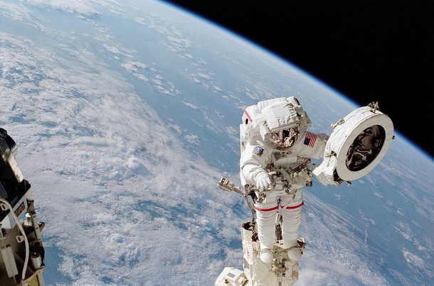 Franklin Chang-Diaz Performs a Spacewalk on the STS- Mission