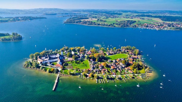 Frauenchiemsee in the Chiemsee Bavaria Germany 