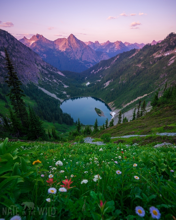 From a spectacular summer evening in the North Cascades Washington 