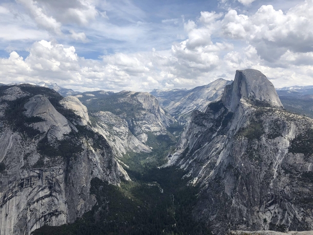 From my trip to Yosemite last year The Half Done formation is on the right hand side 